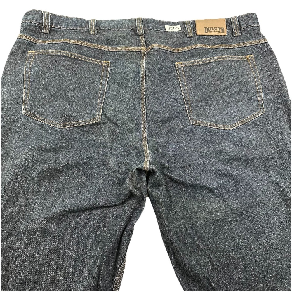 Duluth Trading Co Flex Ballroom Jeans Mens 46x32 Classic Dark Blue Spandex 6263